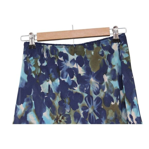 Dressbarn Skirt Size Medium Y2K Floral A-Line Flare Flowy Lightweight Grunge - Picture 8 of 10